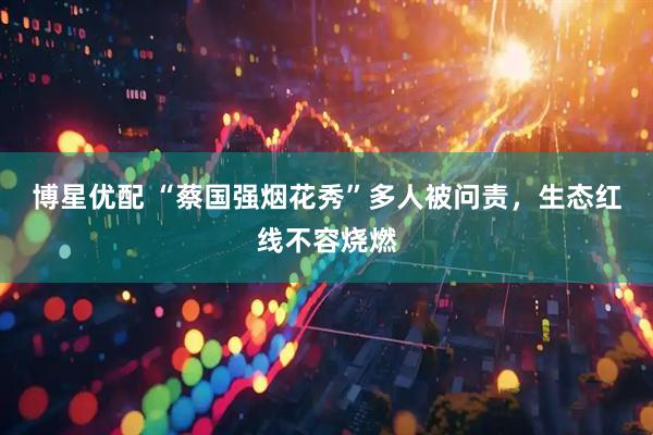 博星优配 “蔡国强烟花秀”多人被问责，生态红线不容烧燃